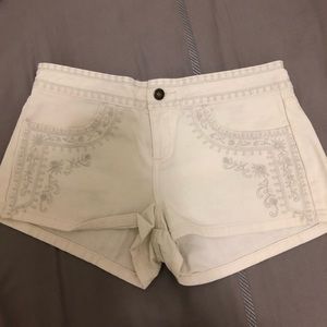 Forever 21 white denim shorts